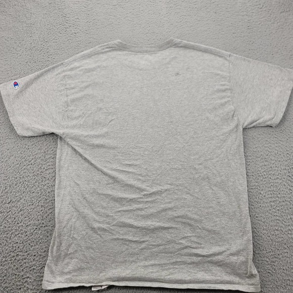 Champion Shirt Mens Large Gray Short Sleeve Athleticwear‎ Logo Print T-Shirt - Picture 5 of 13